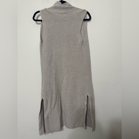 Wilfred Aritzia Olivie Wool Open Front Sleeveless Cardigan Sweater XS - Picture 4 of 6